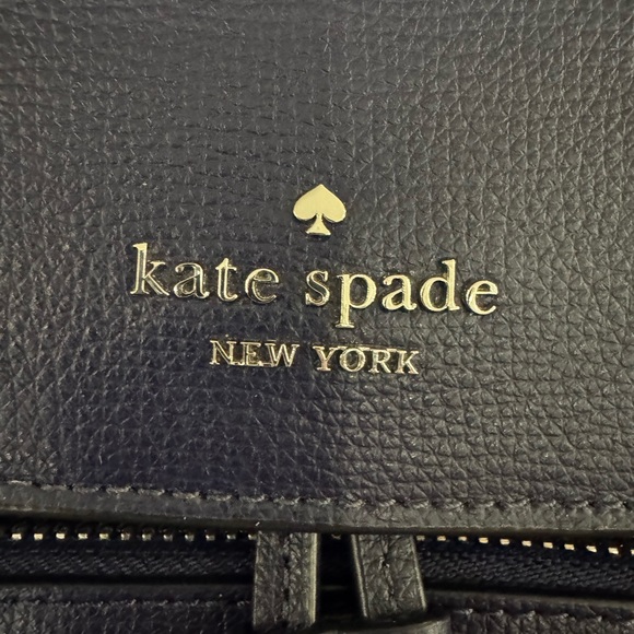 Kate Spade Madison Flap Backpack Parisian Navy Leather Bag KC428 NWOT - Picture 2 of 16